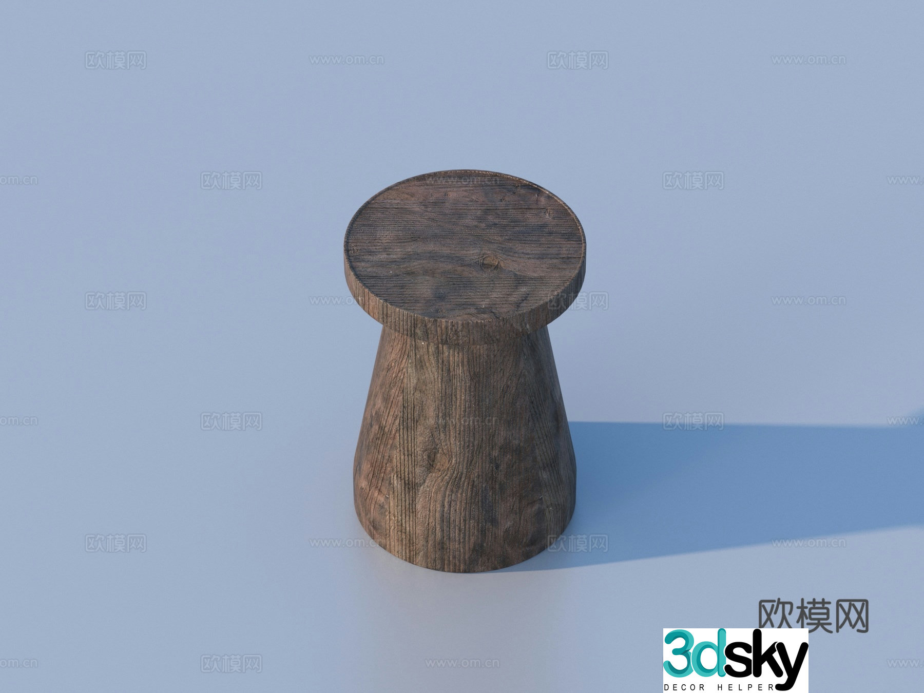 Stool Wooden Stool Furniture Sketch 3D Model