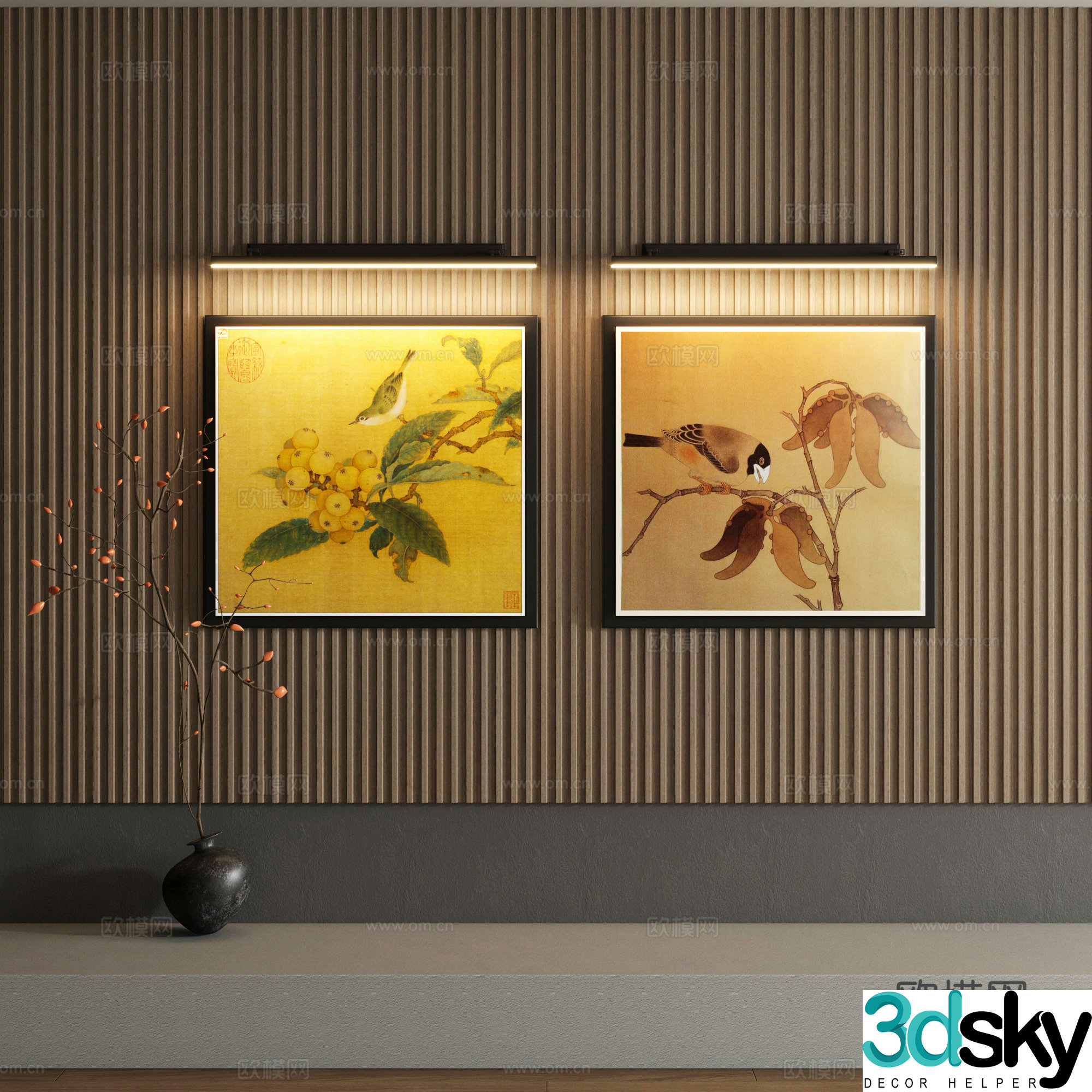 Song’s decorative painting 3d model