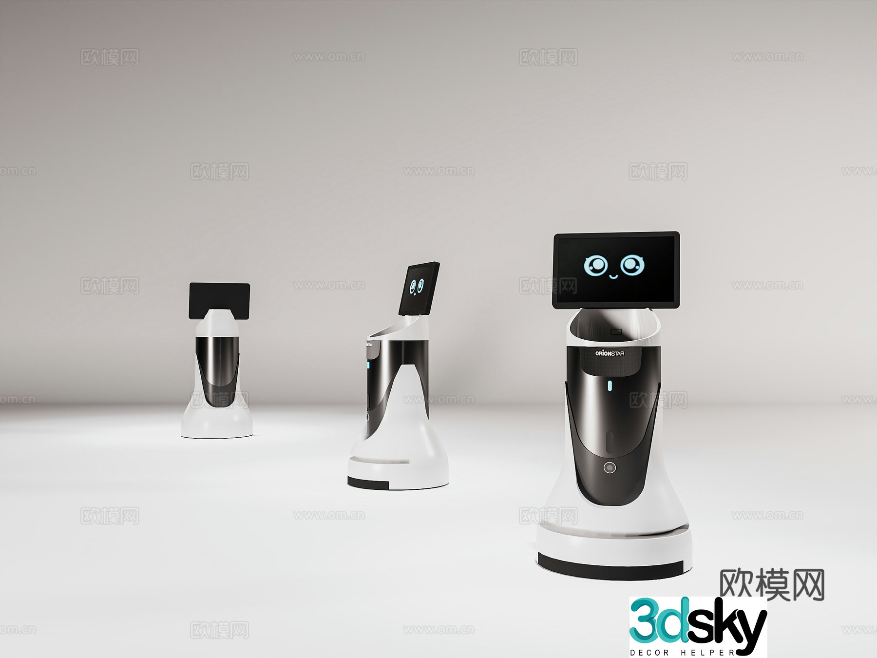 modern robot intelligent robot artificial intelligence robot 3d model