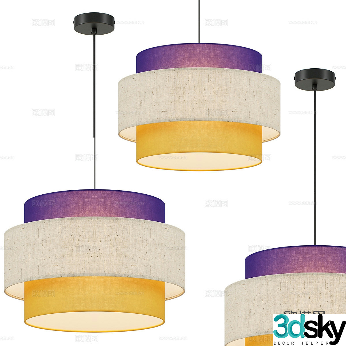 Nordic simple chandeliers chandeliers simple chandeliers restaurant chandeliers decorative chandeliers lamps 3D model