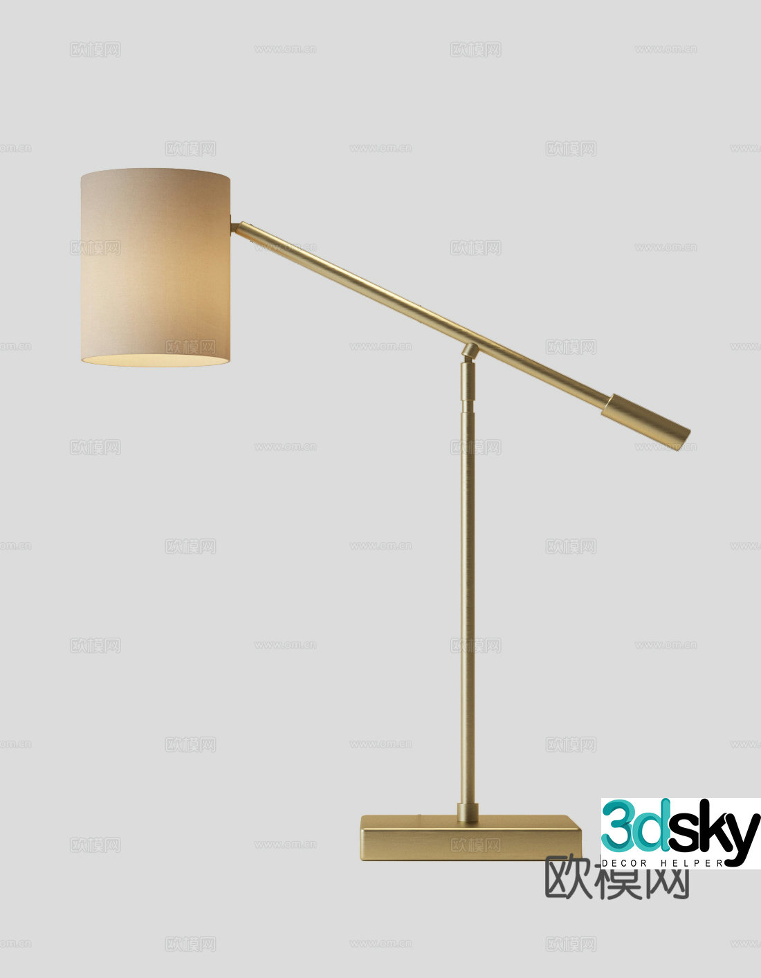 Modern American floor lamp French floor lamp American floor lamp 3D model