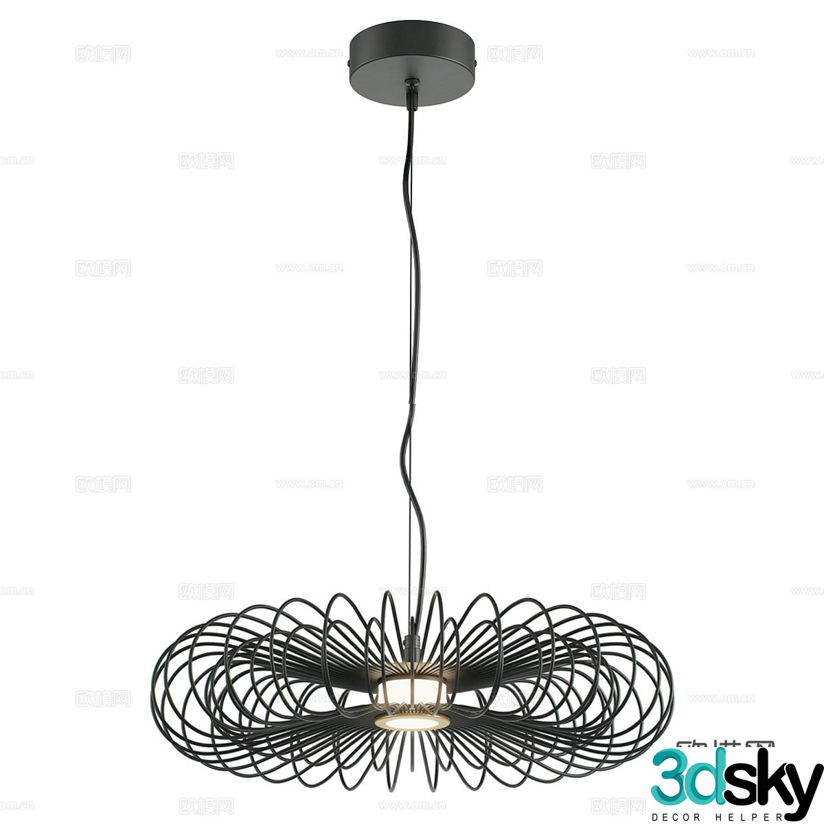Modern simple chandeliers chandeliers simple chandeliers restaurant chandeliers decorative chandeliers lamps 3D model