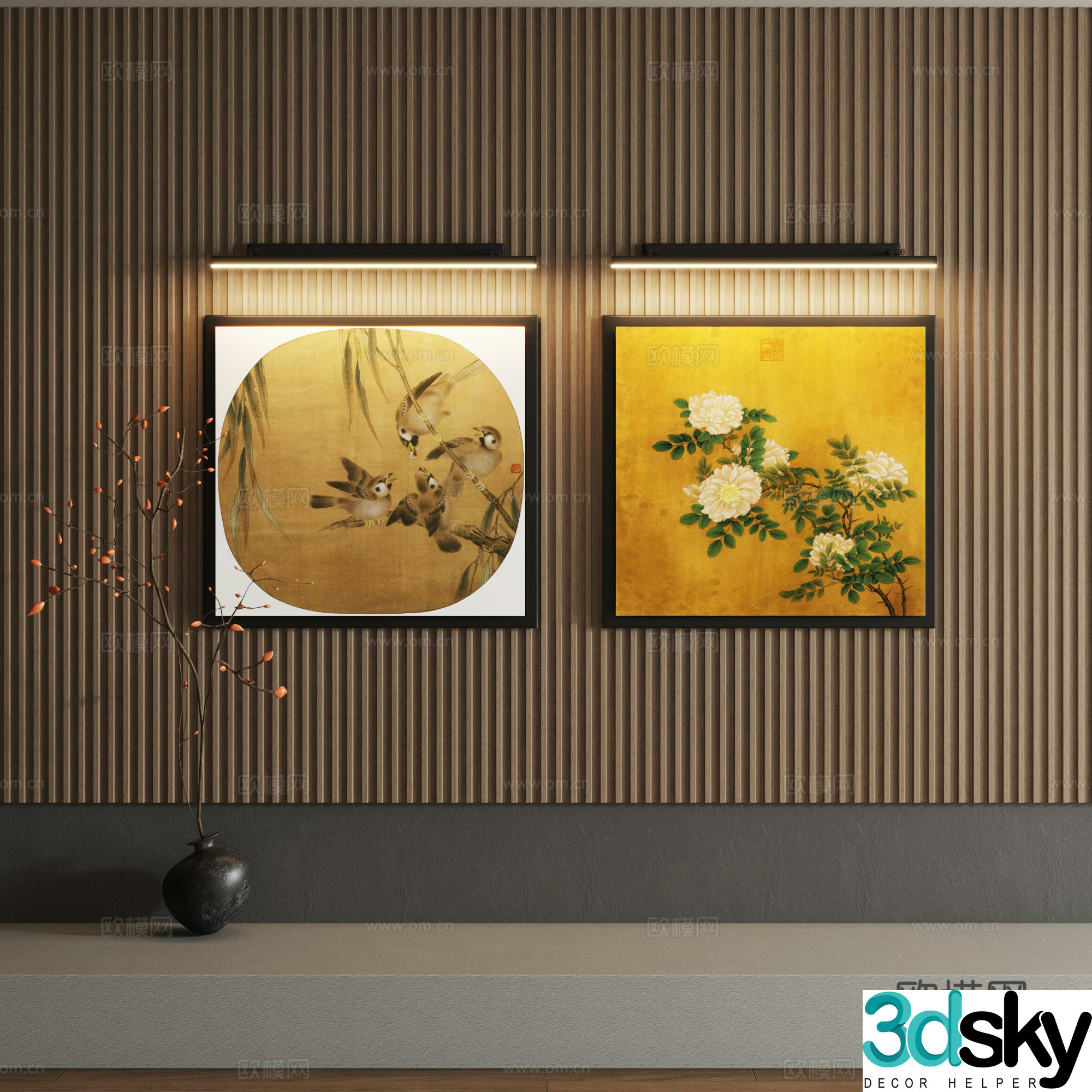 Song’s decorative painting 3d model