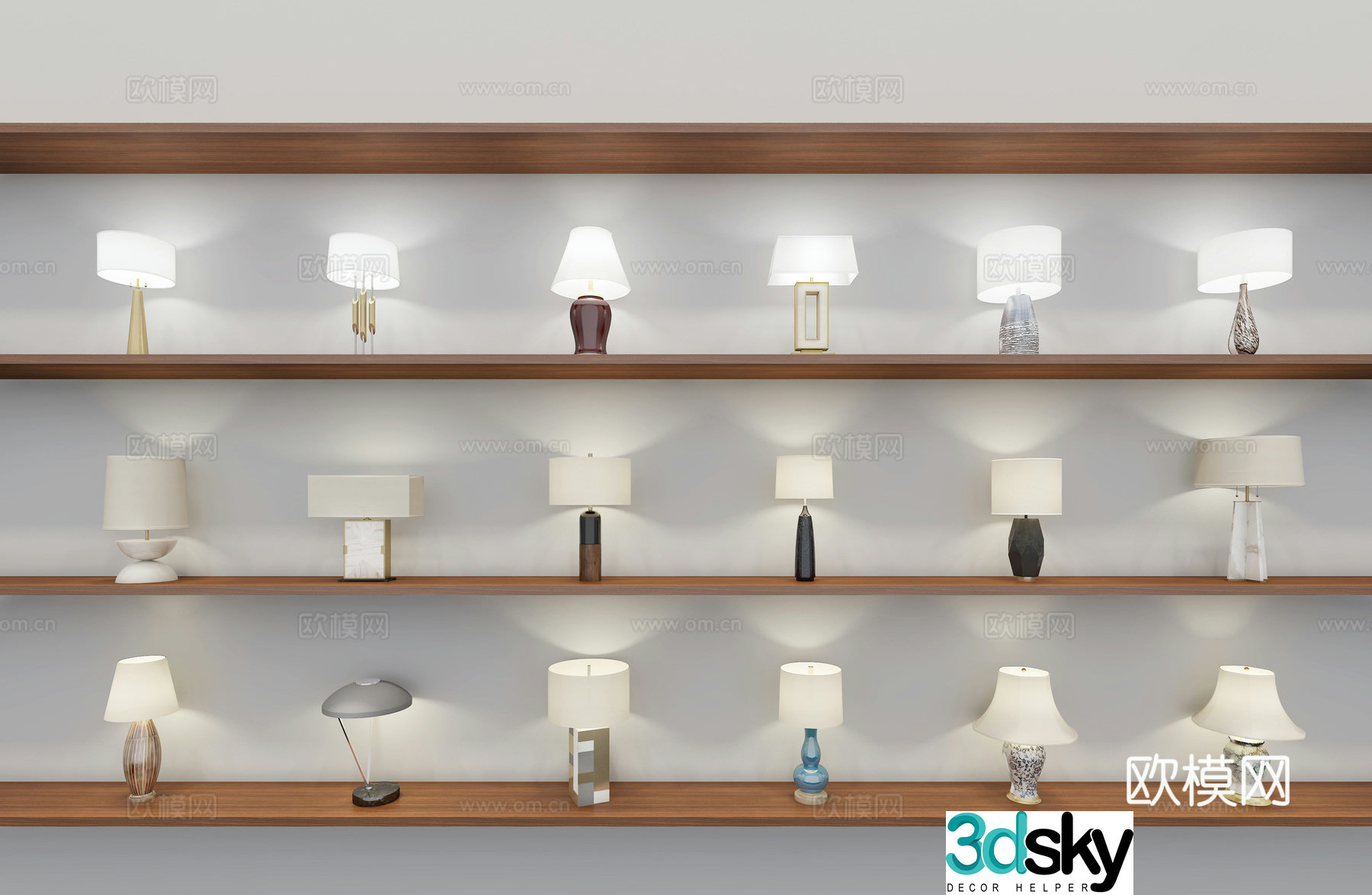 Table lamp 3d model