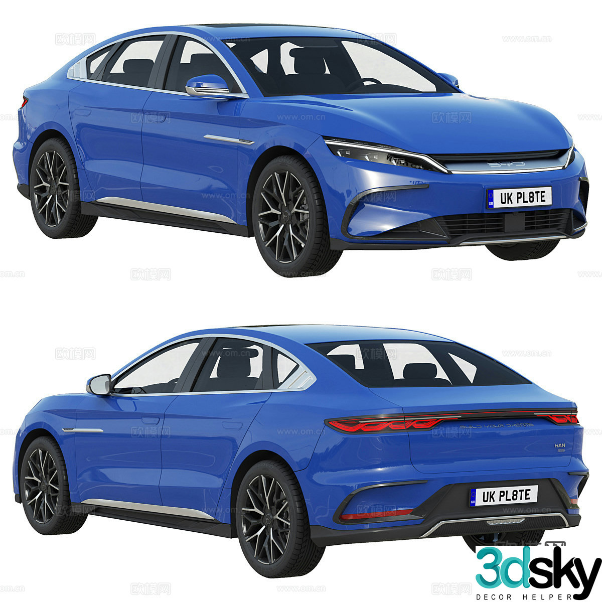 BYD Han 2025 sedan 3D model