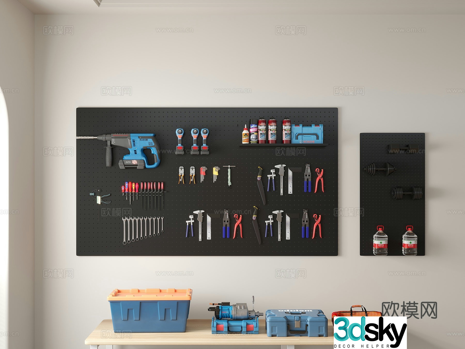 Hole board 3D model