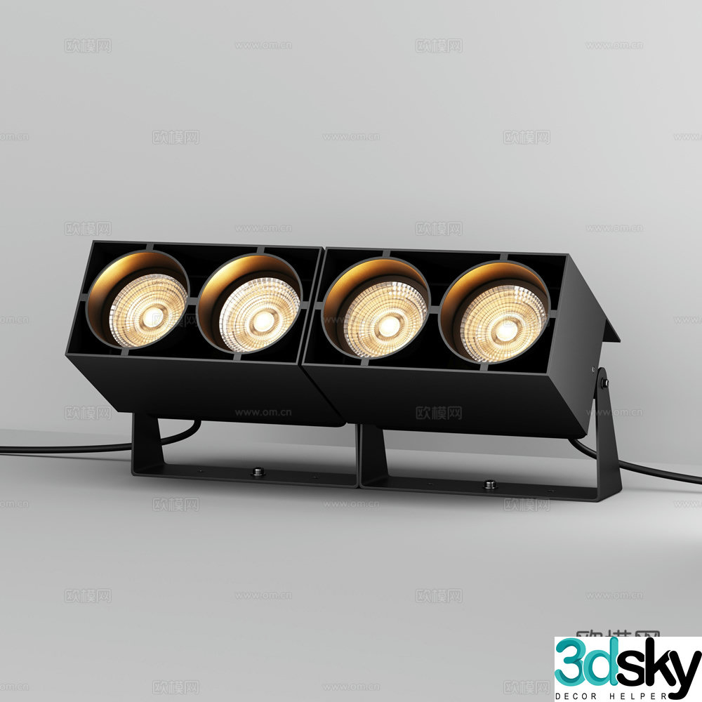 Landscape casting lights Outdoor landscape lights Garden casting lights 3d model
