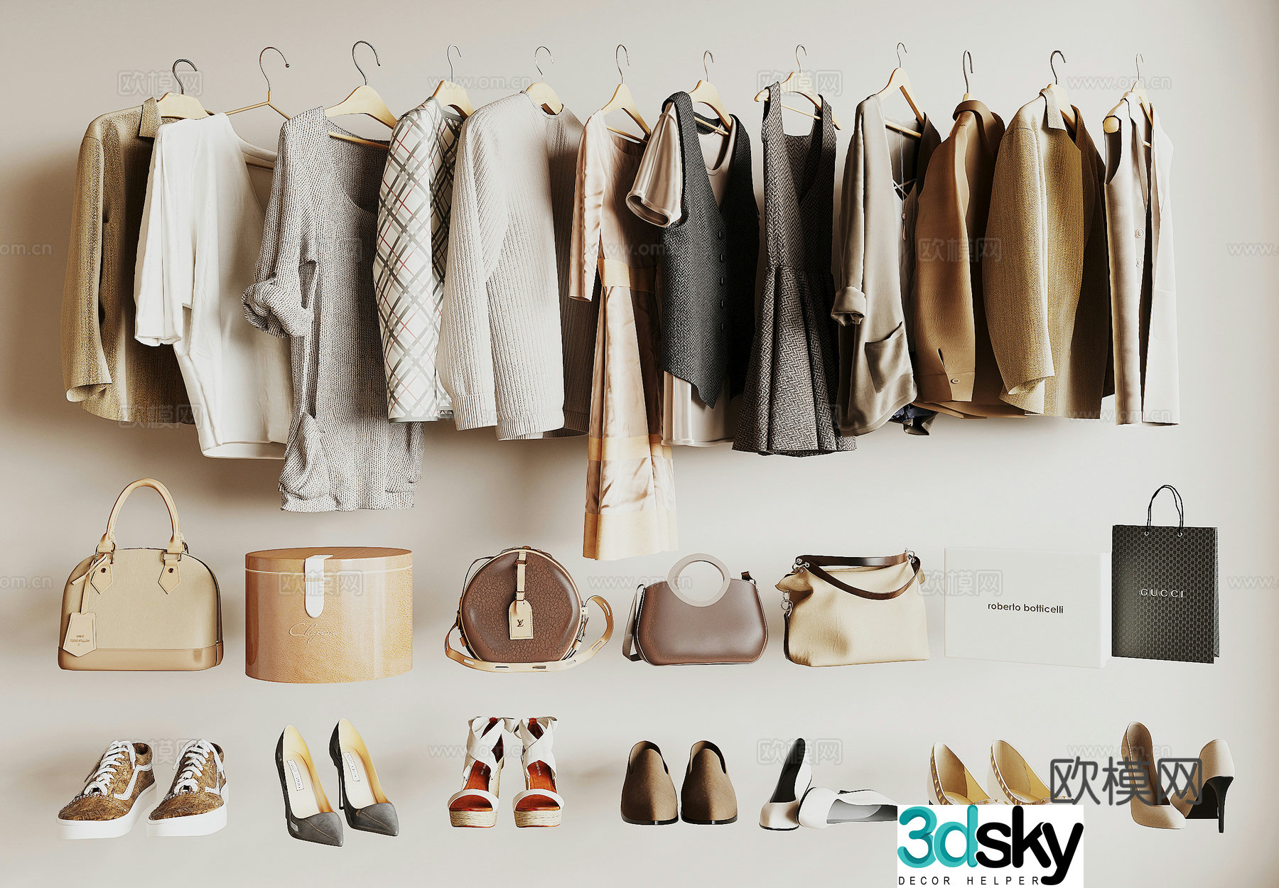 Modern clothes 3d model