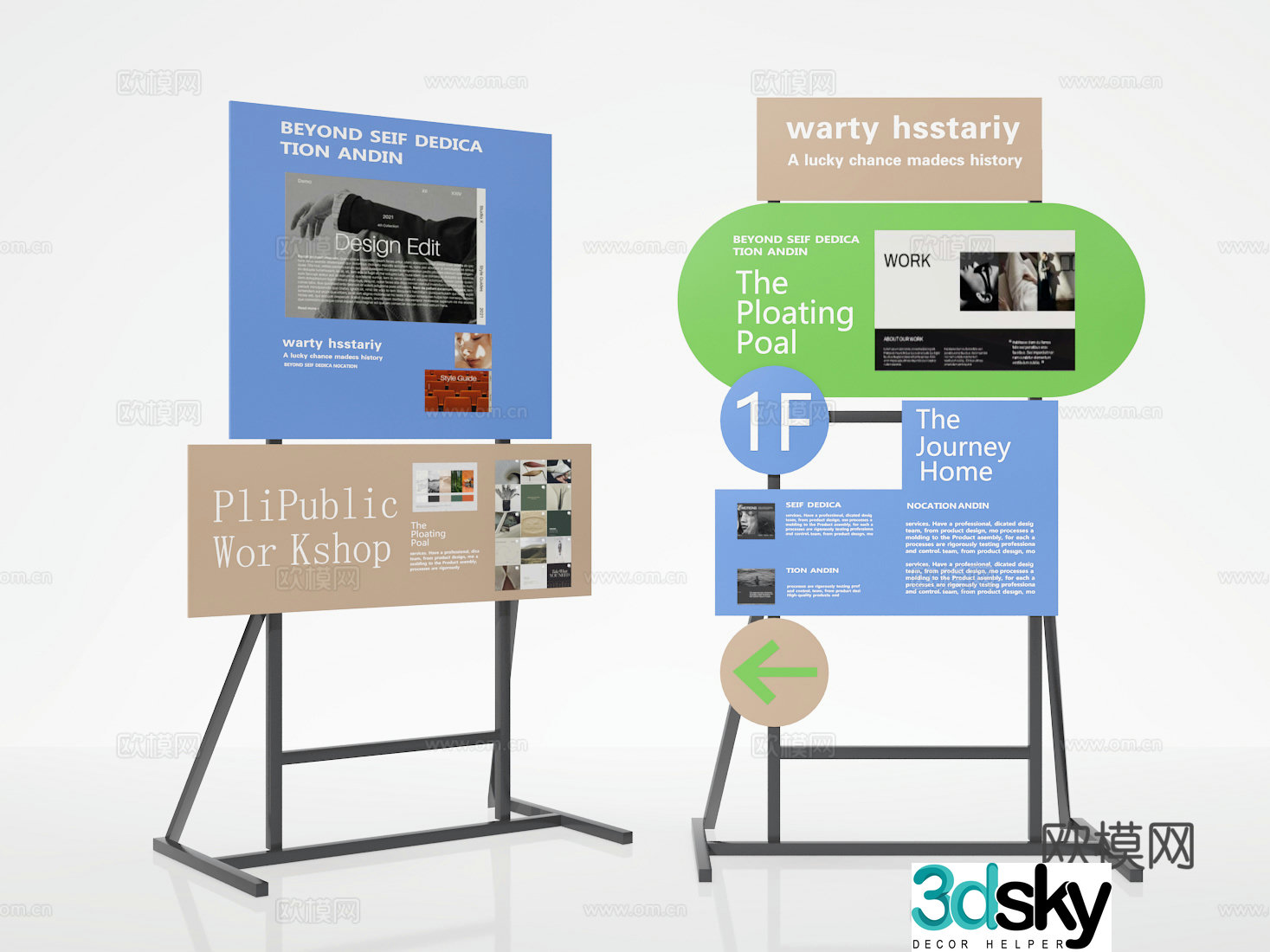 Billboard 3d model