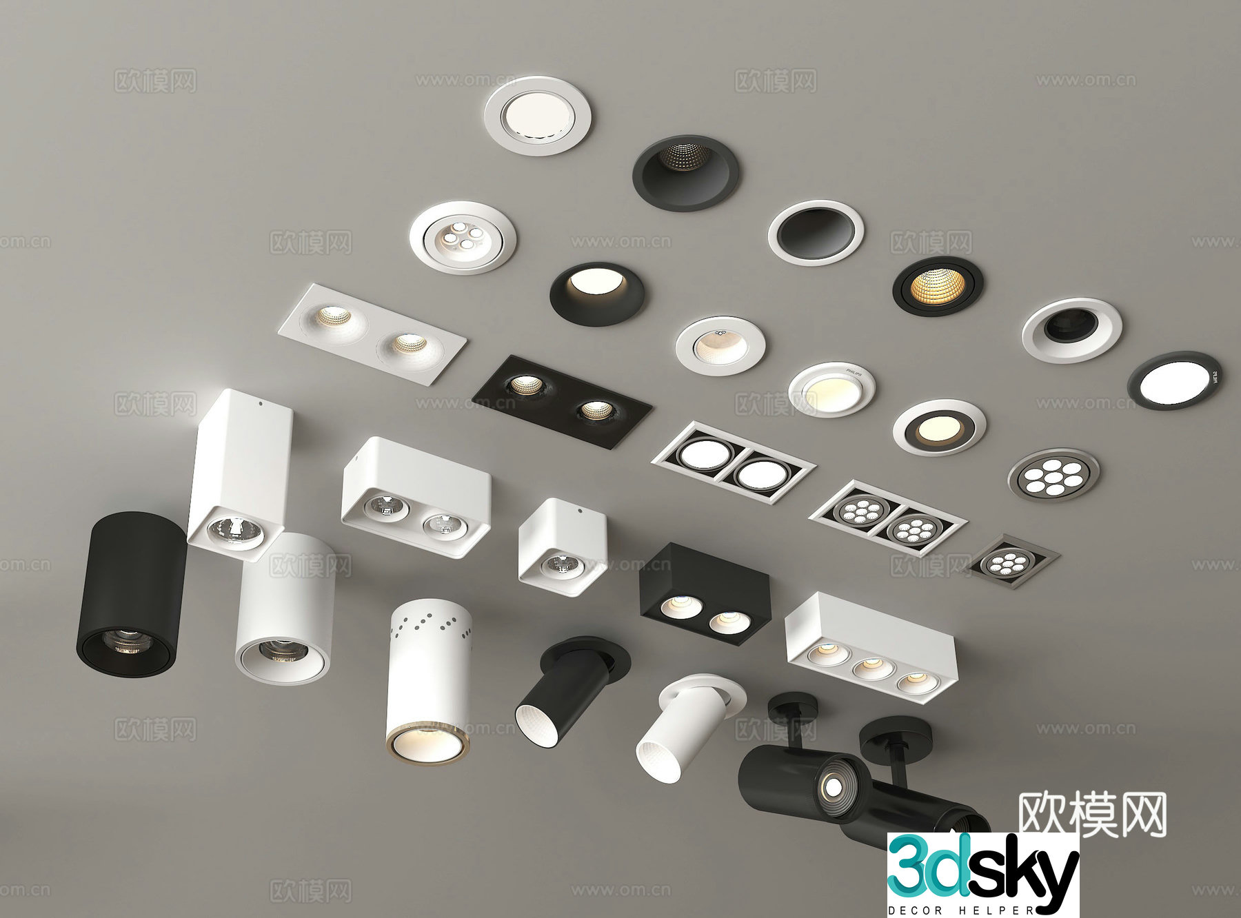 Downlight spotlight 3d model