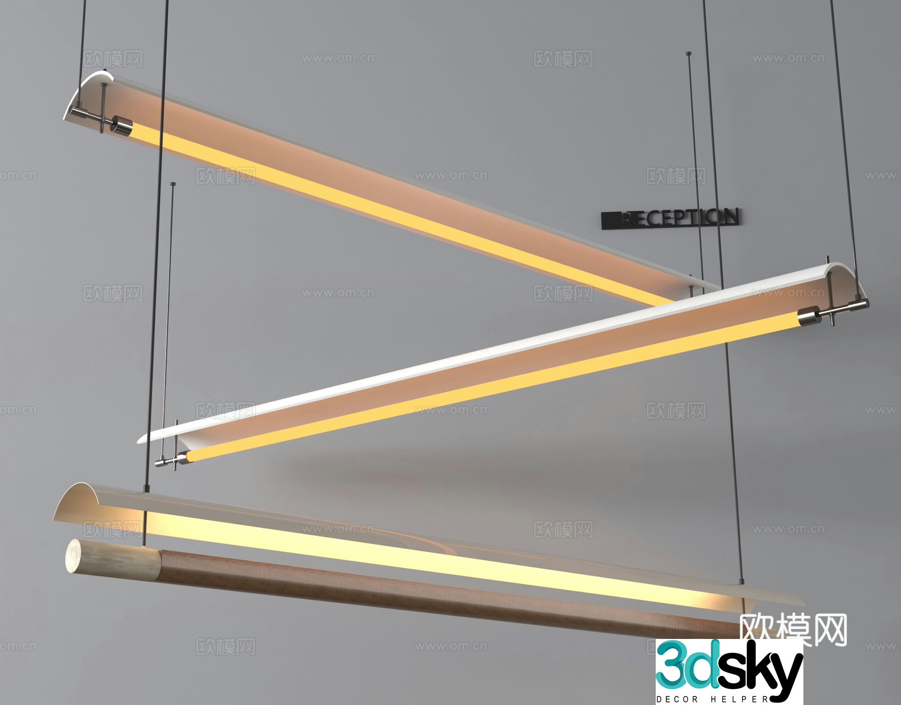 Chandelier Bar light 3d model