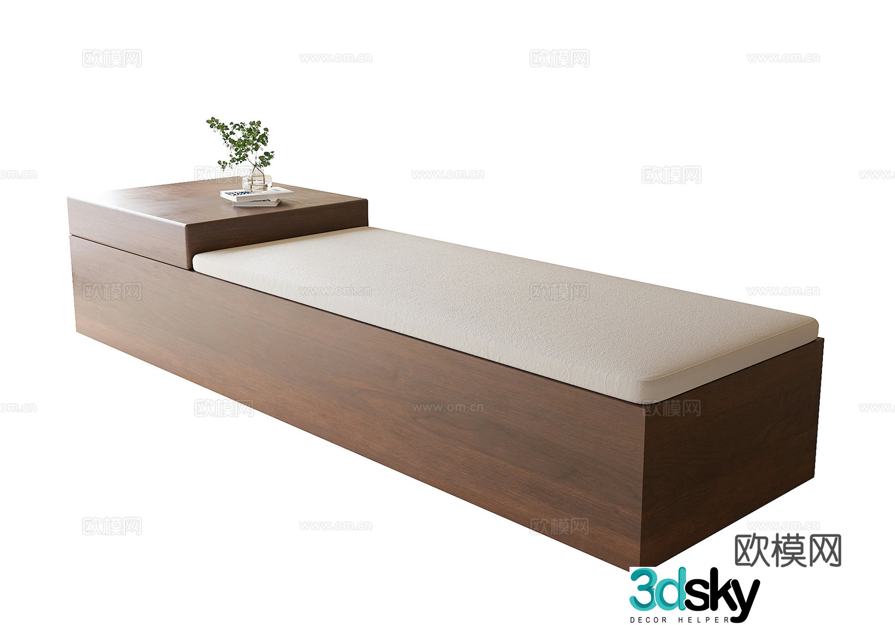 Modern bay window cabinet Bathroom cushion Bathroom 3D model