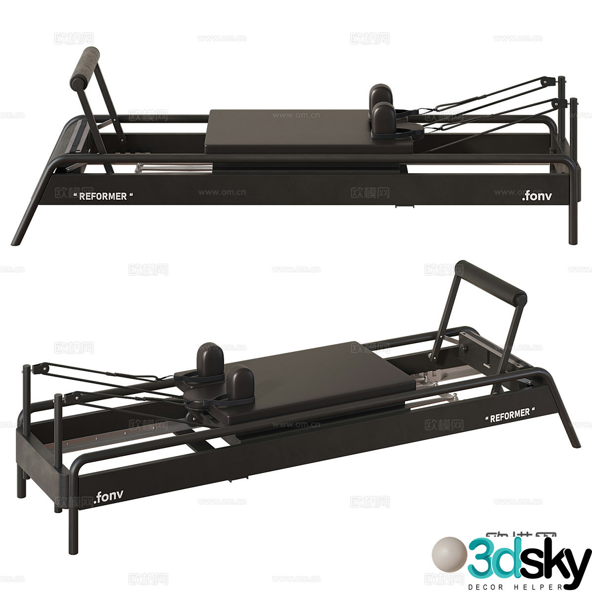 Modern fitness equipment body shaping machine 3d model