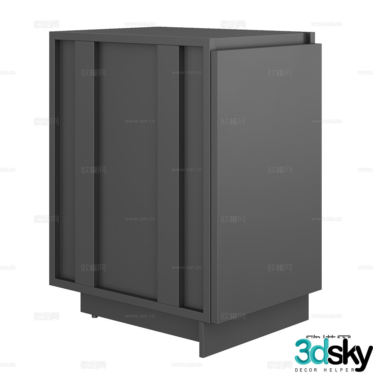 BBQ module cabinet 3d model