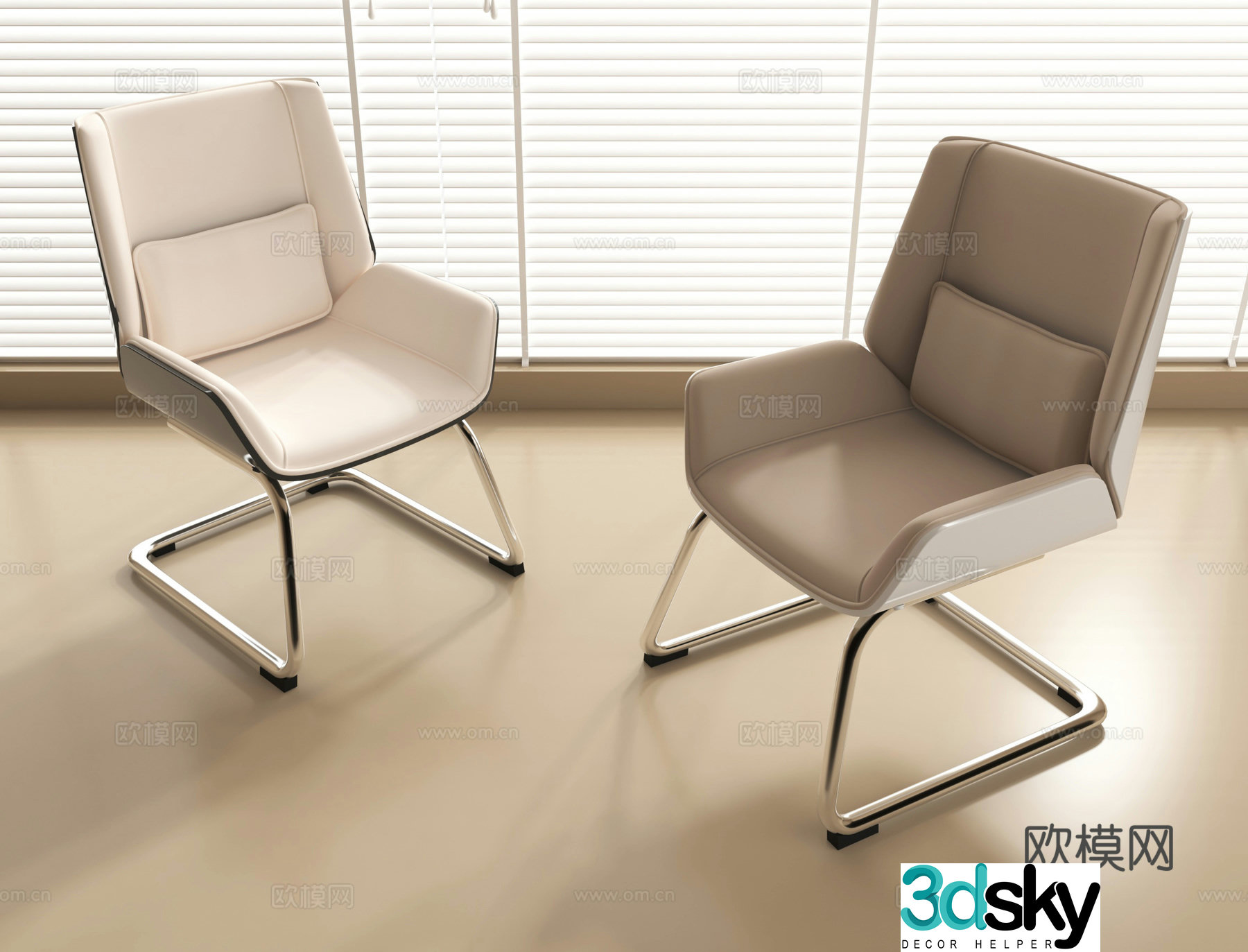 Single chair Office chair 3d model