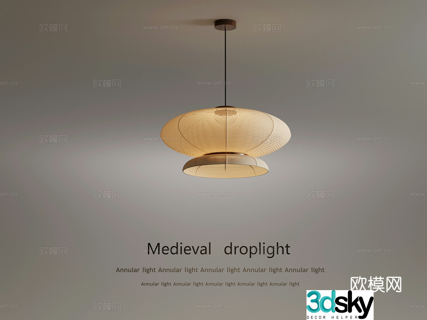 Chandelier Middle style chandelier 3d model