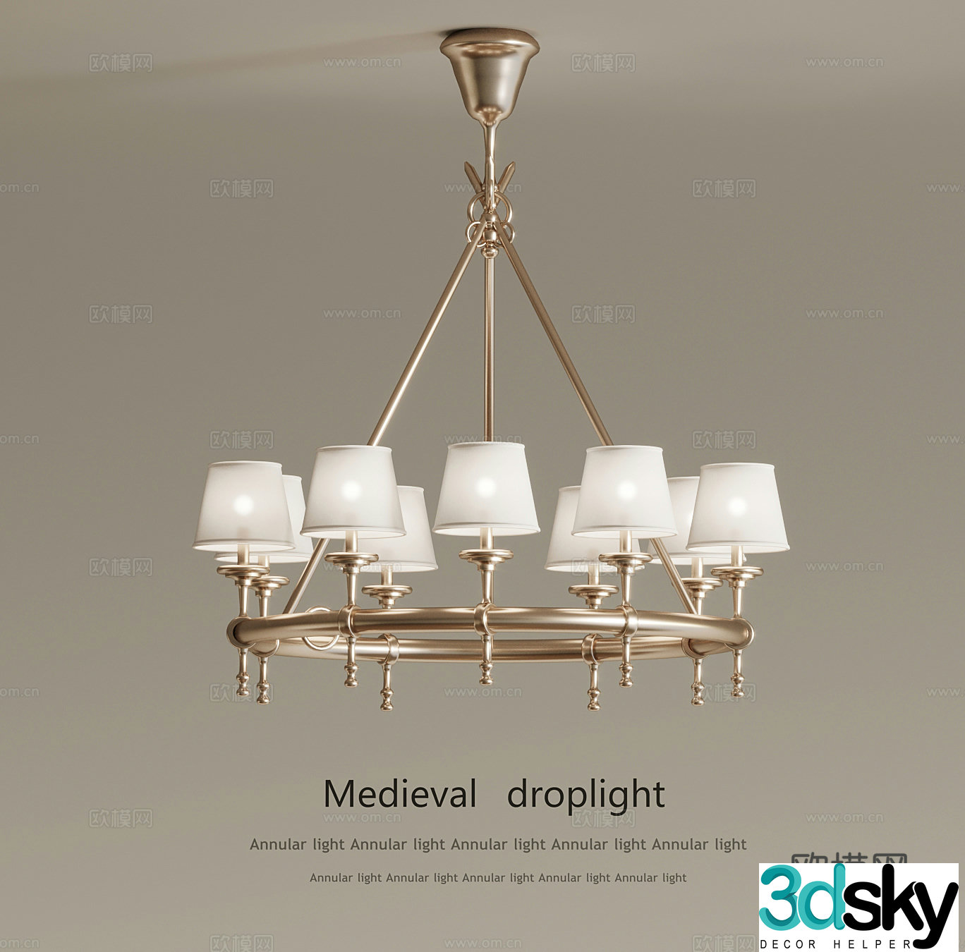 Chandelier Modern Chandelier European Chandelier 3D Model