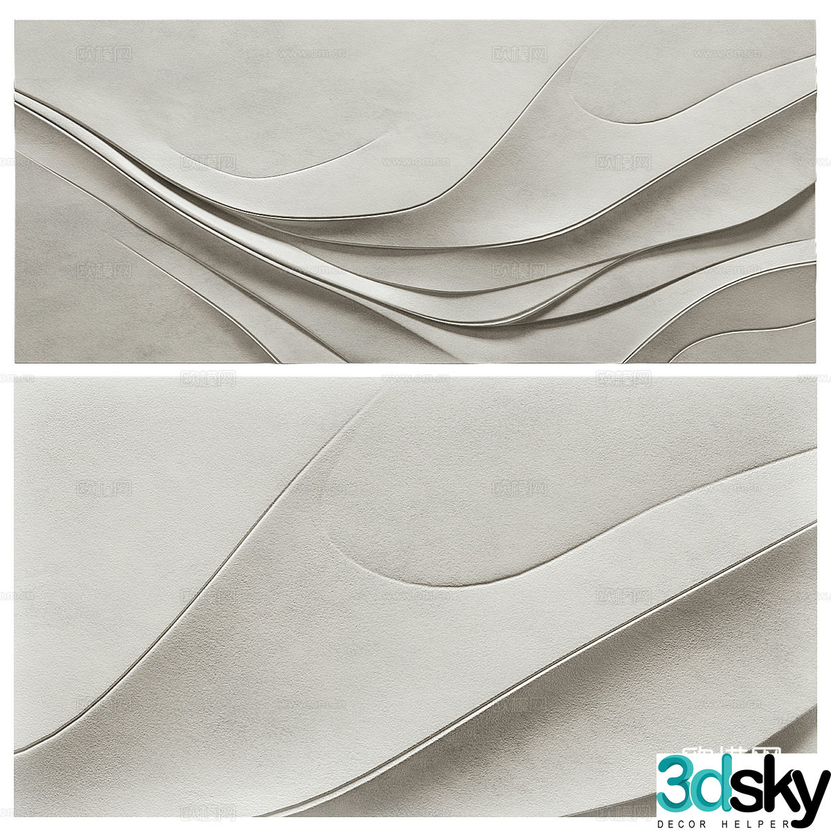 Modern Italian minimalist wall decoration pendant 3D model