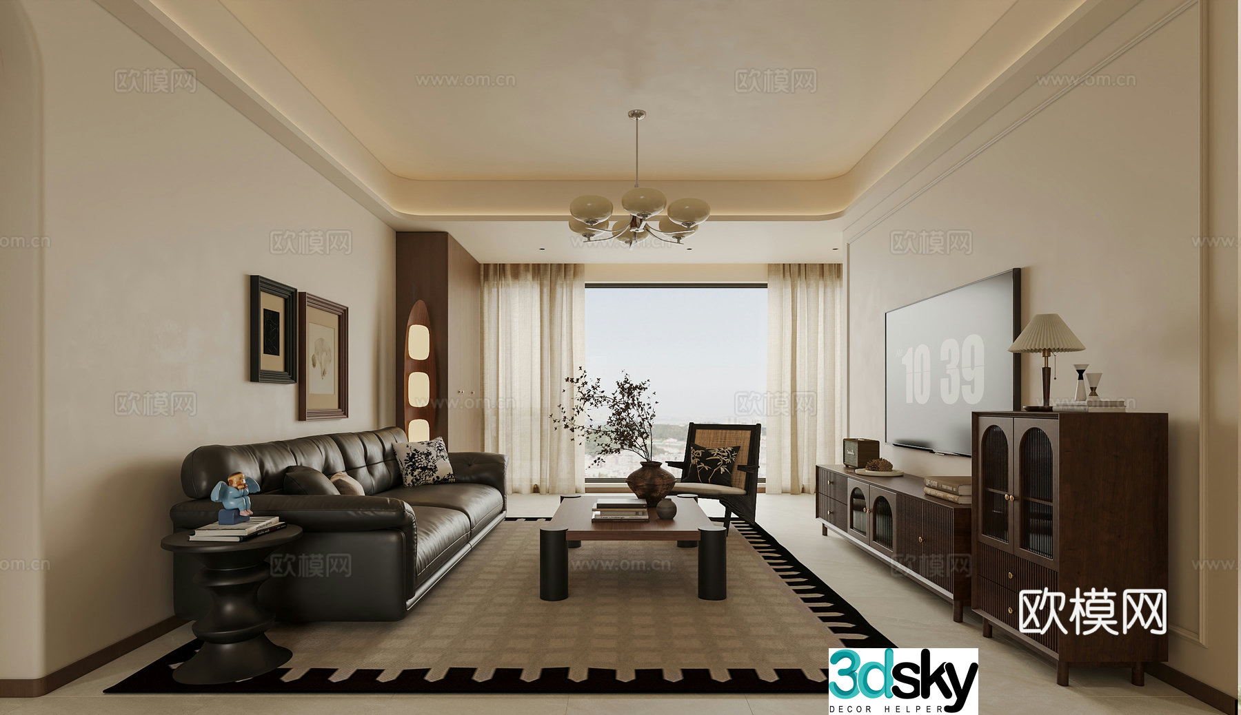 Middle Ages Living Room 3D Model