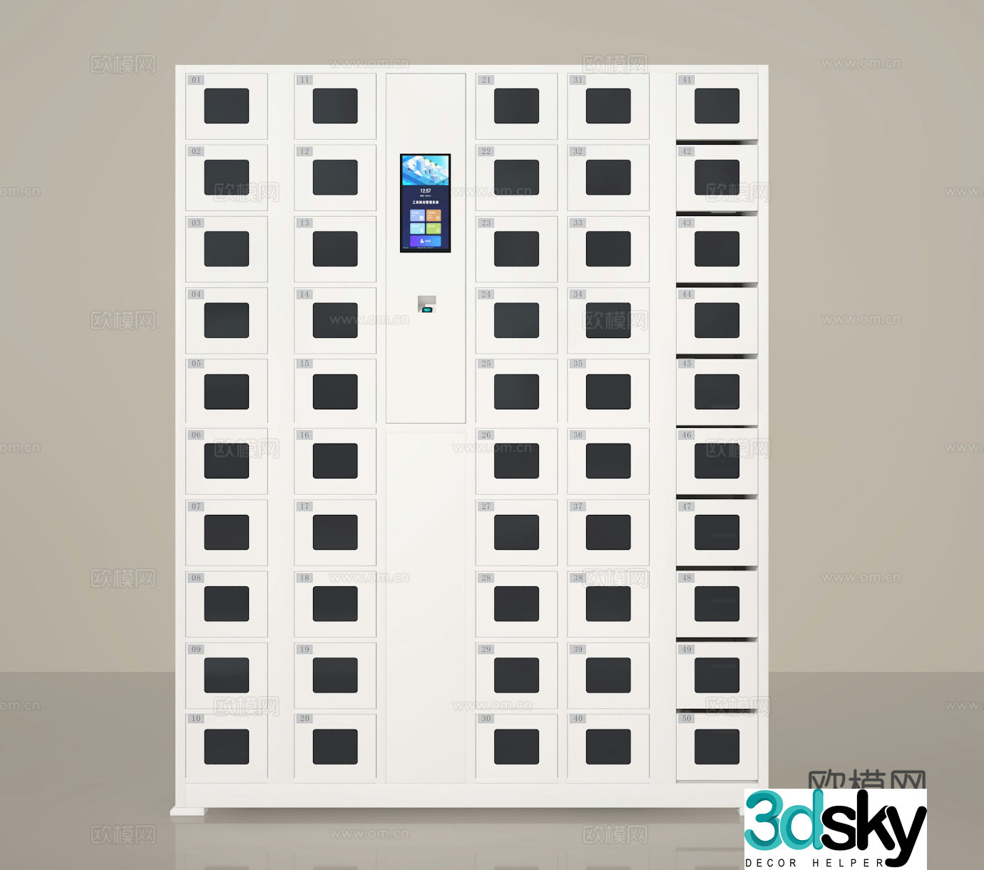 Electronic cabinet 3D model