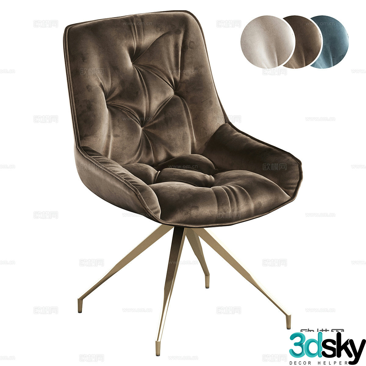 Single chair 3d model