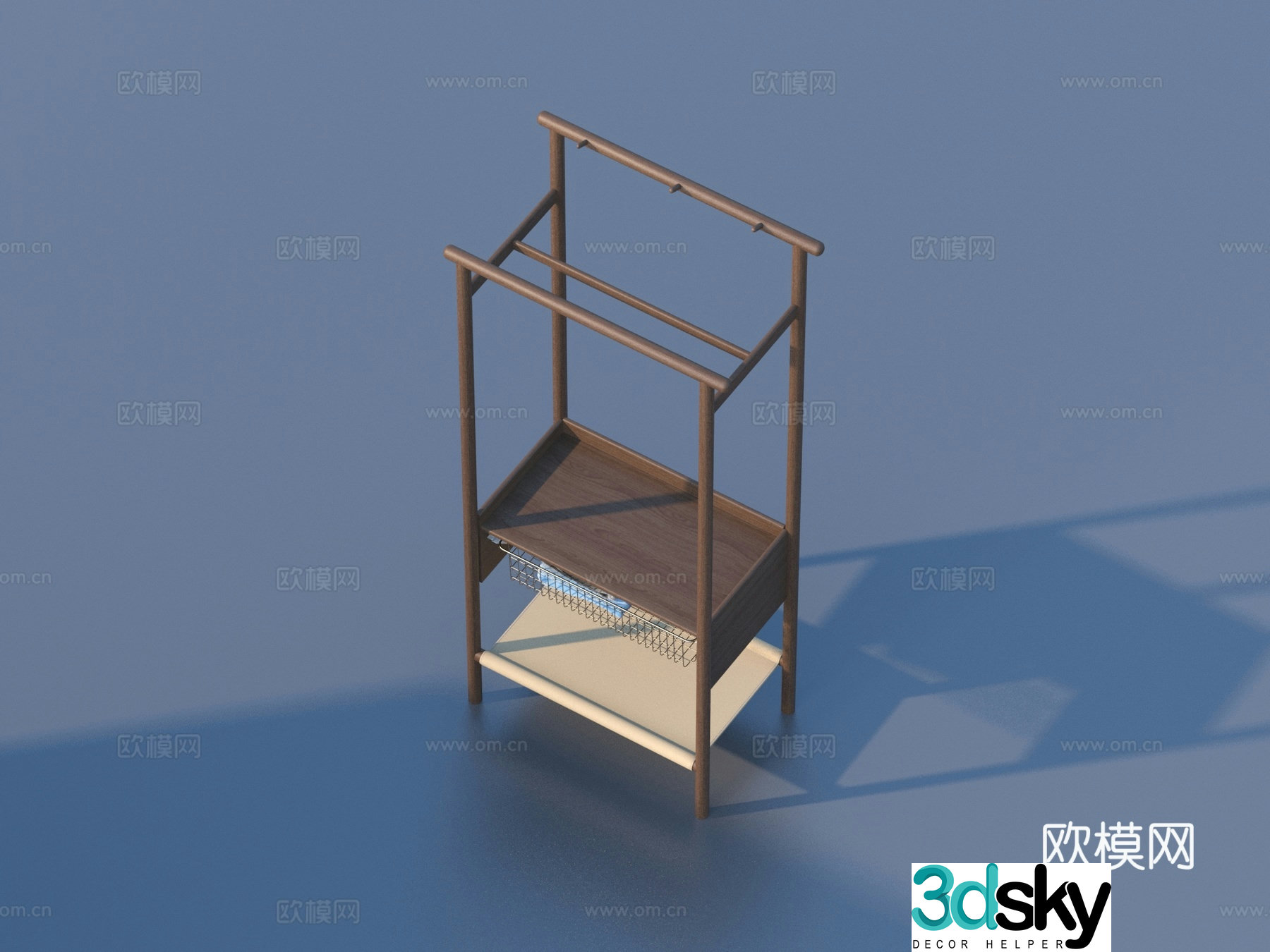 Storage rack daily necessities 3D model