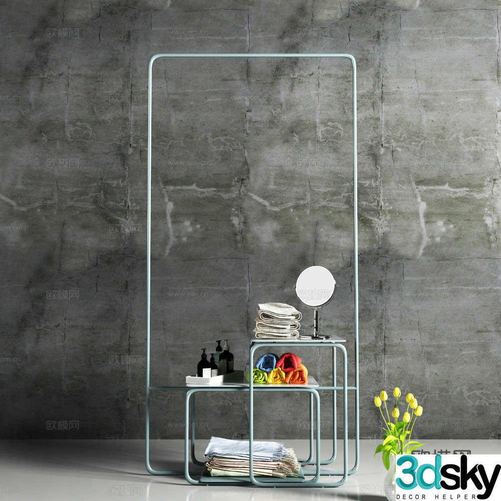 Modern Clothing Hanger Clothing 3d Model