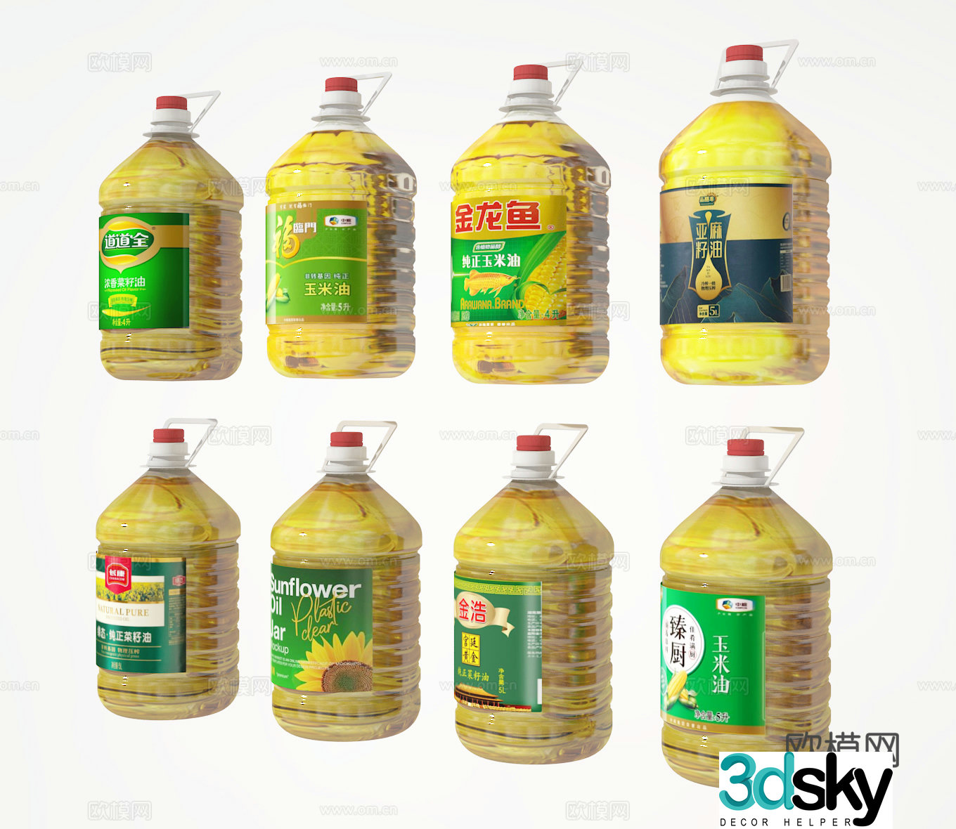 Oil 3d model