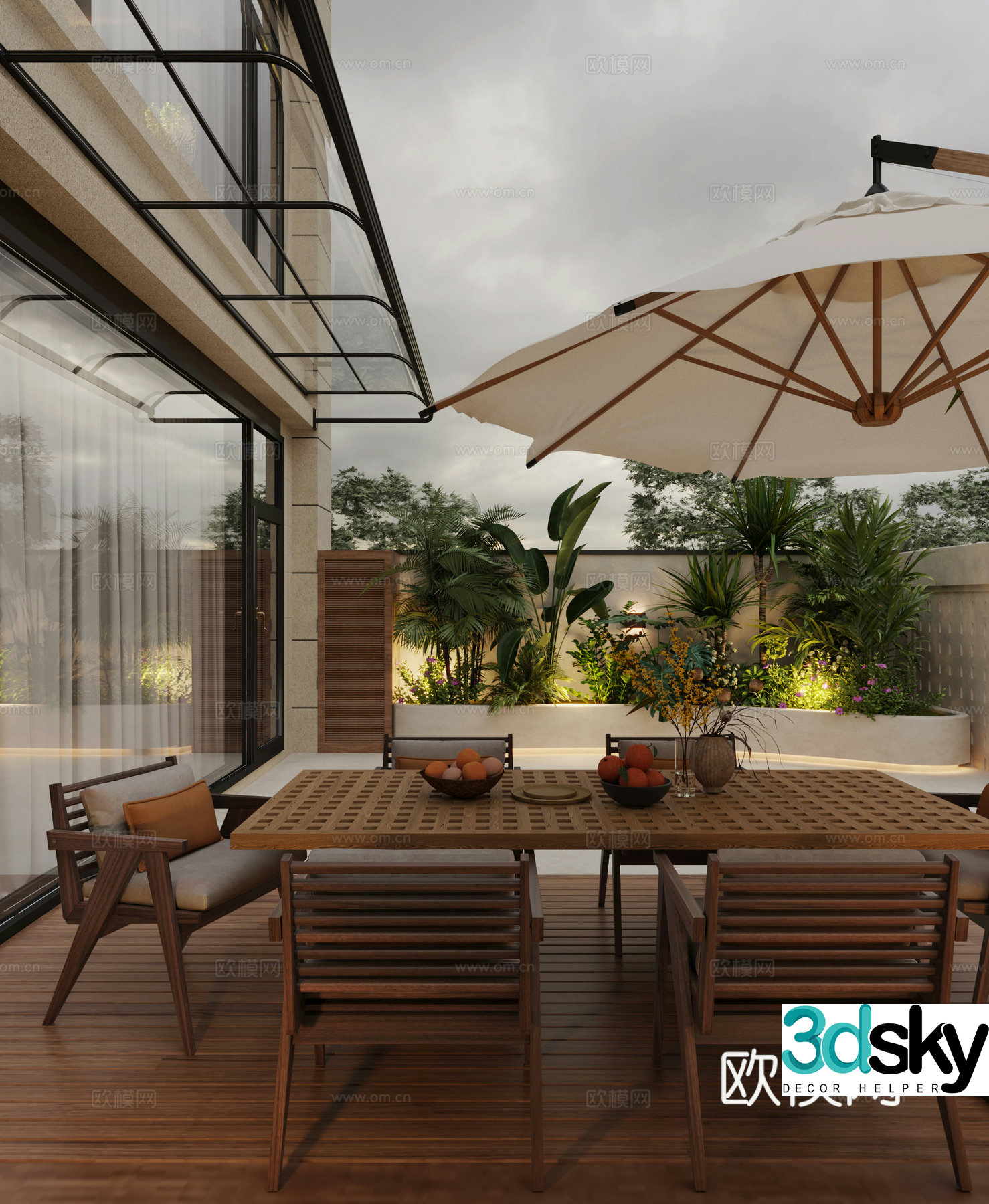 Garden 3d model