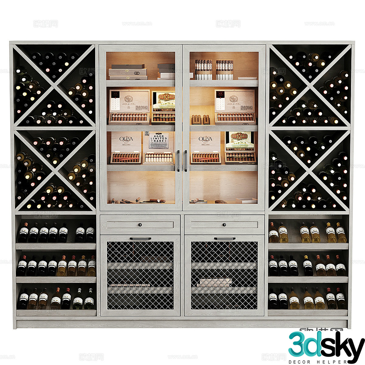 Wine cabinet 3d model