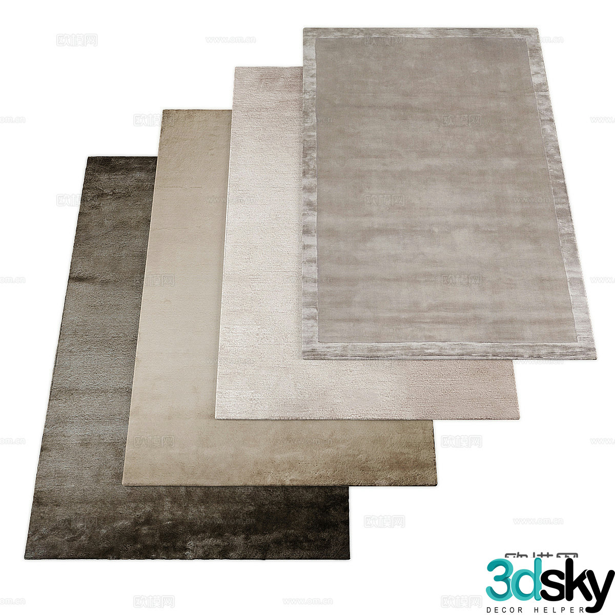 Square carpet 3d model