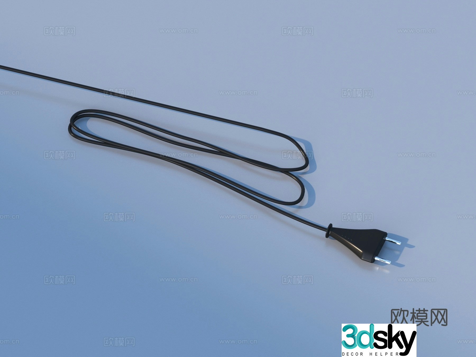 Wire Plug Power Plug 3D Model