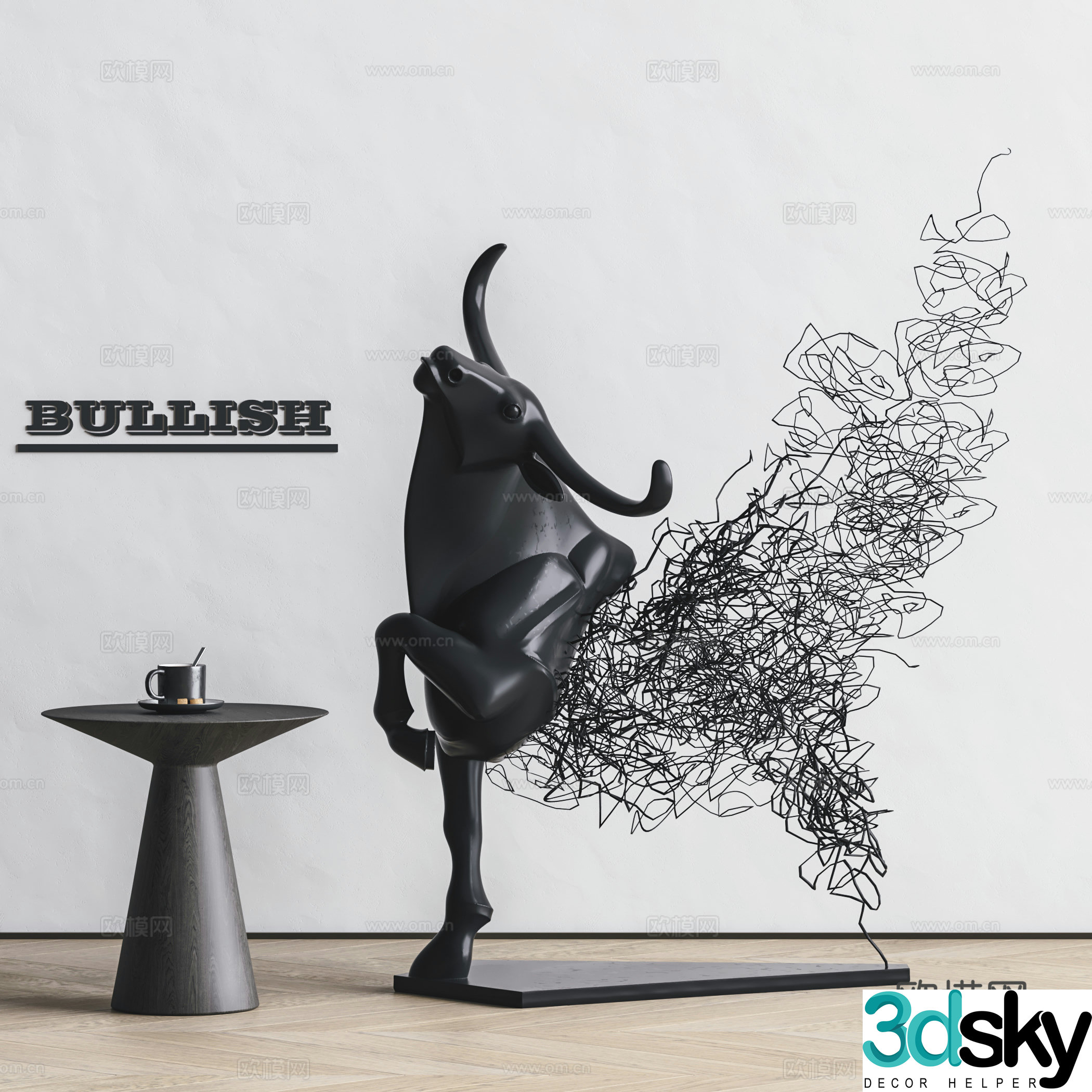 Modern sculpture 3d model