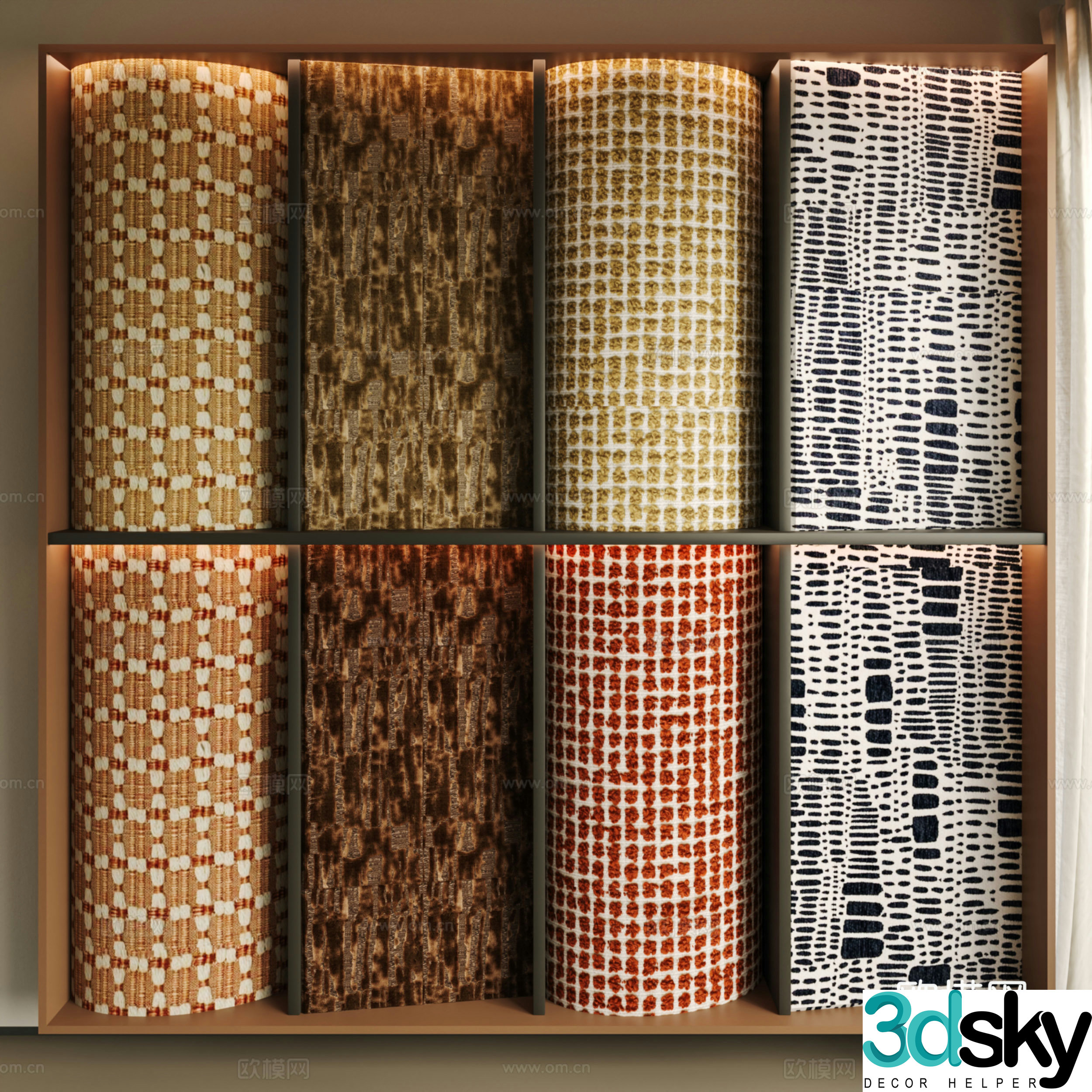 Modern fabric 3d model