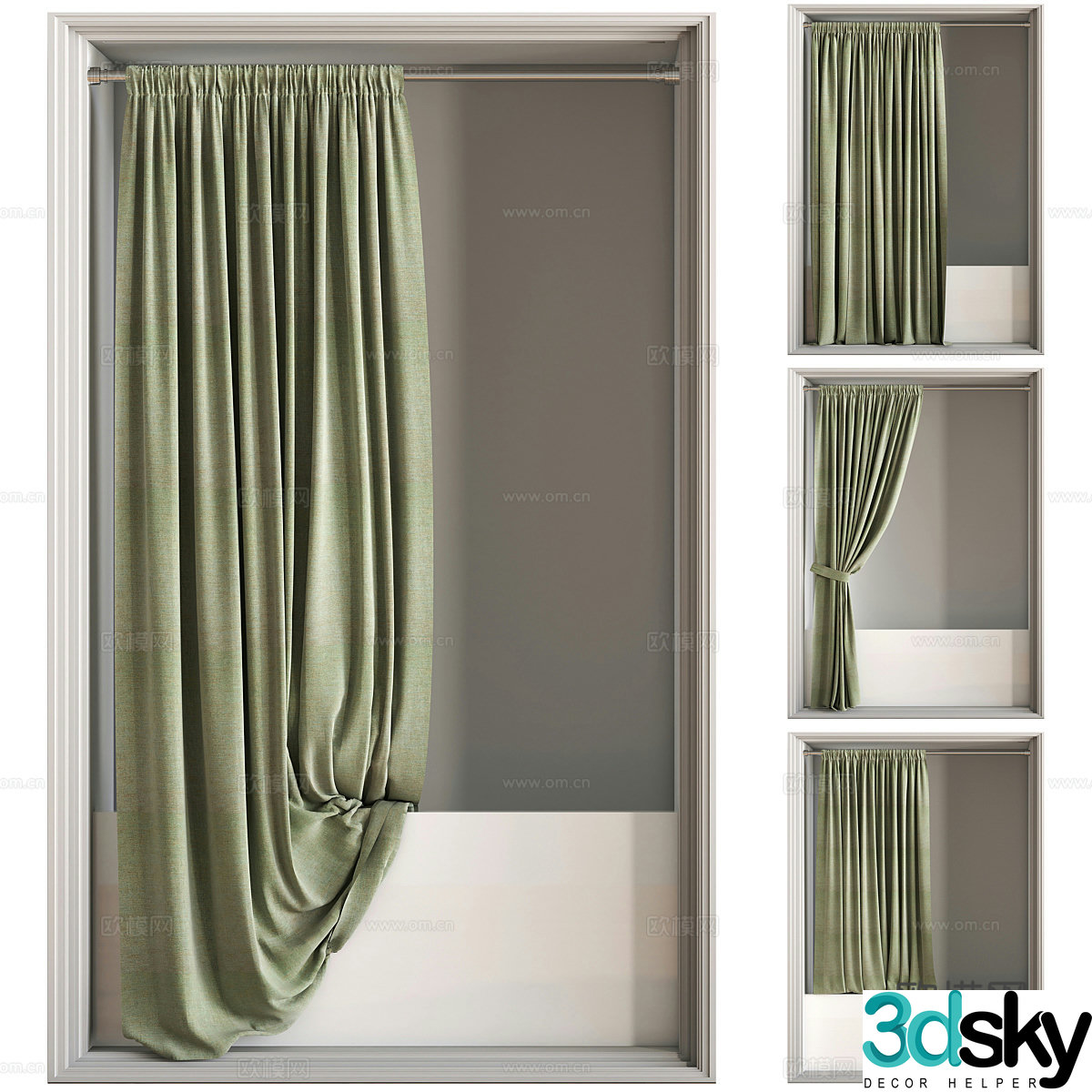 Curtain 3d model