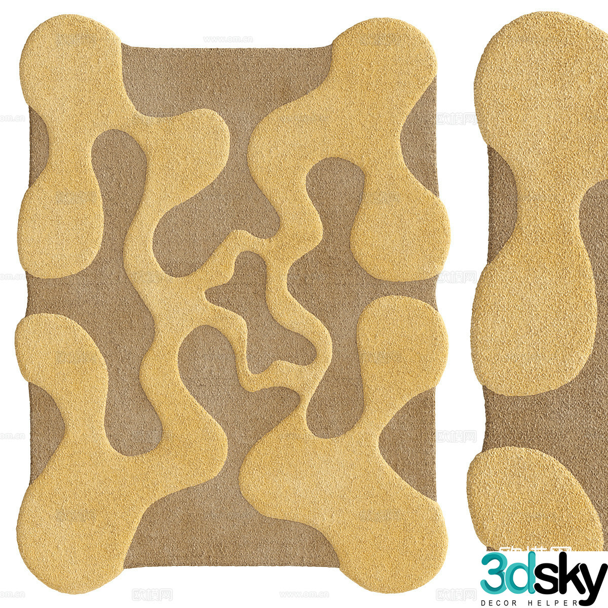 Square carpet 3d model