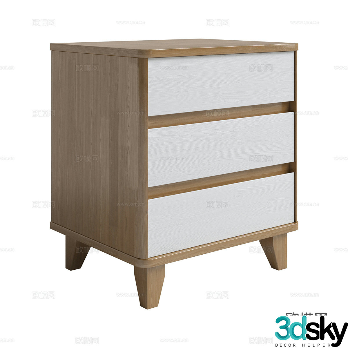Bedside table 3d model