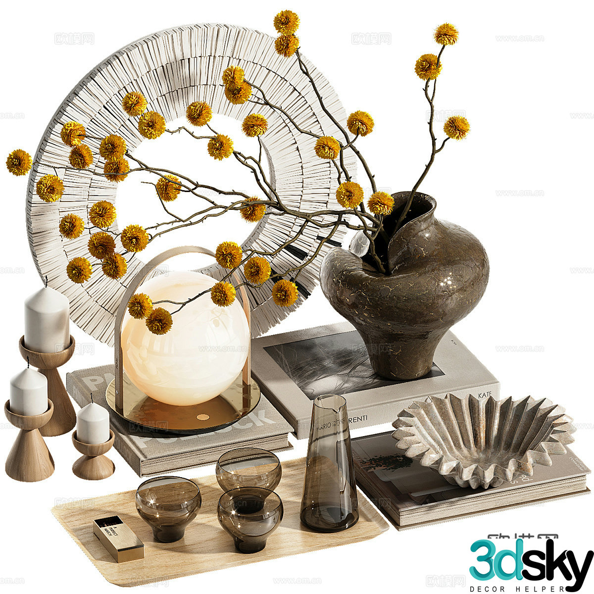 Tea set 3d model