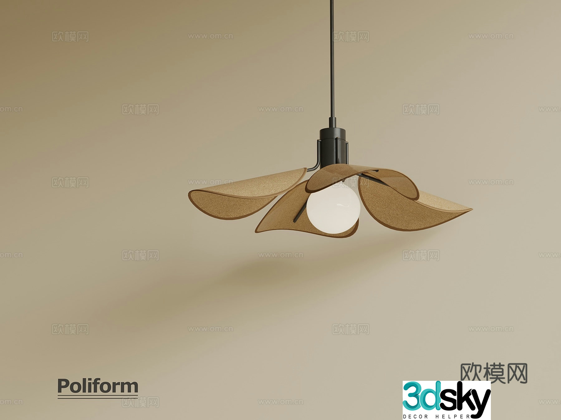 Wasabi Middle Style Chandelier Small Chandelier 3D Model