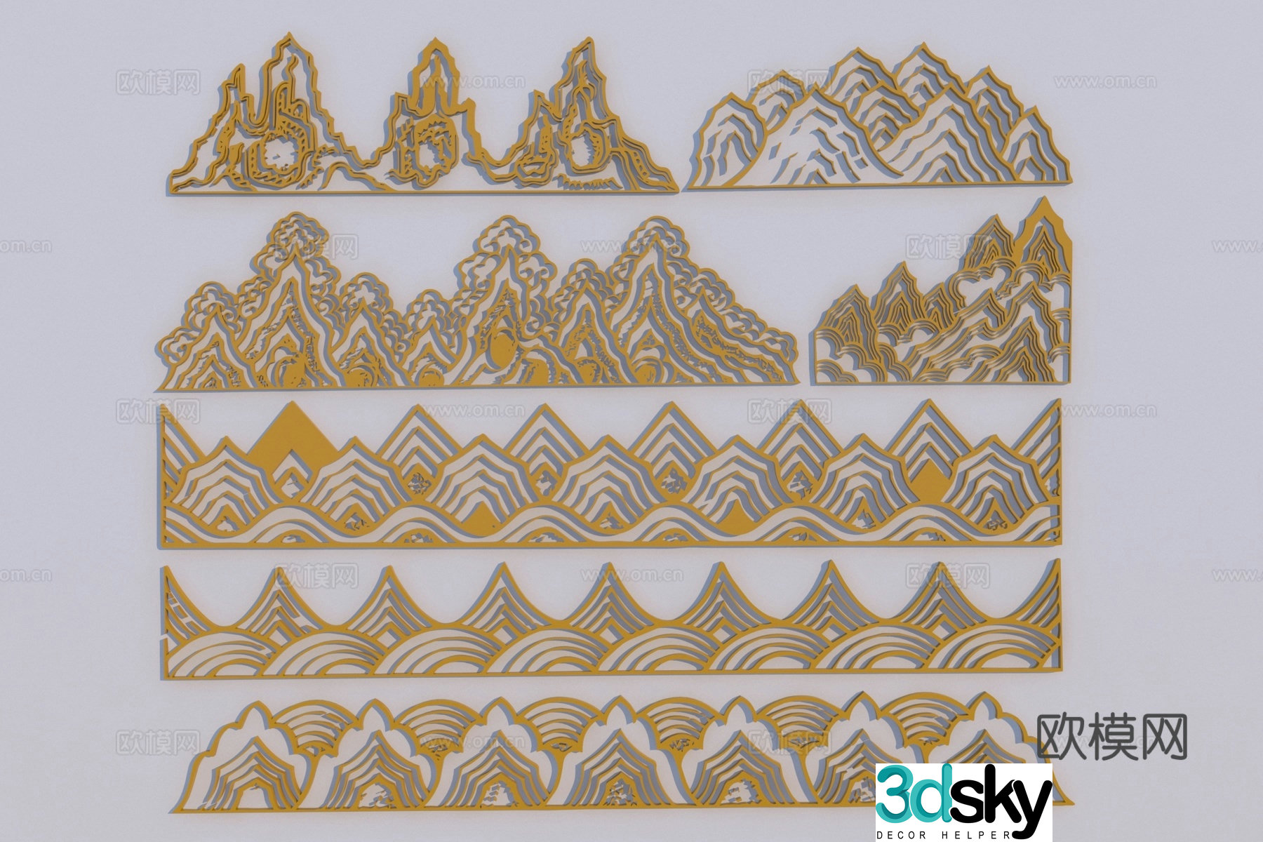 New Chinese carving 3D model