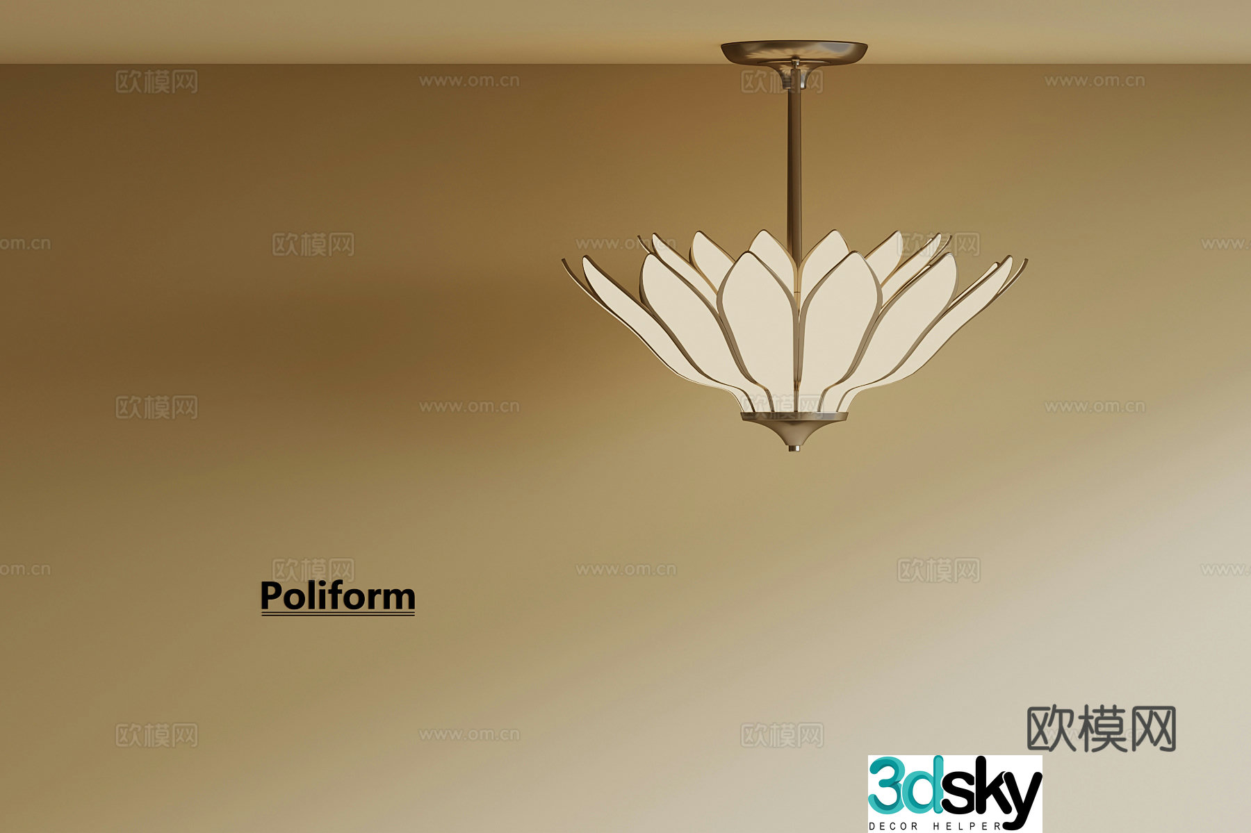 French chandeliers 3d model