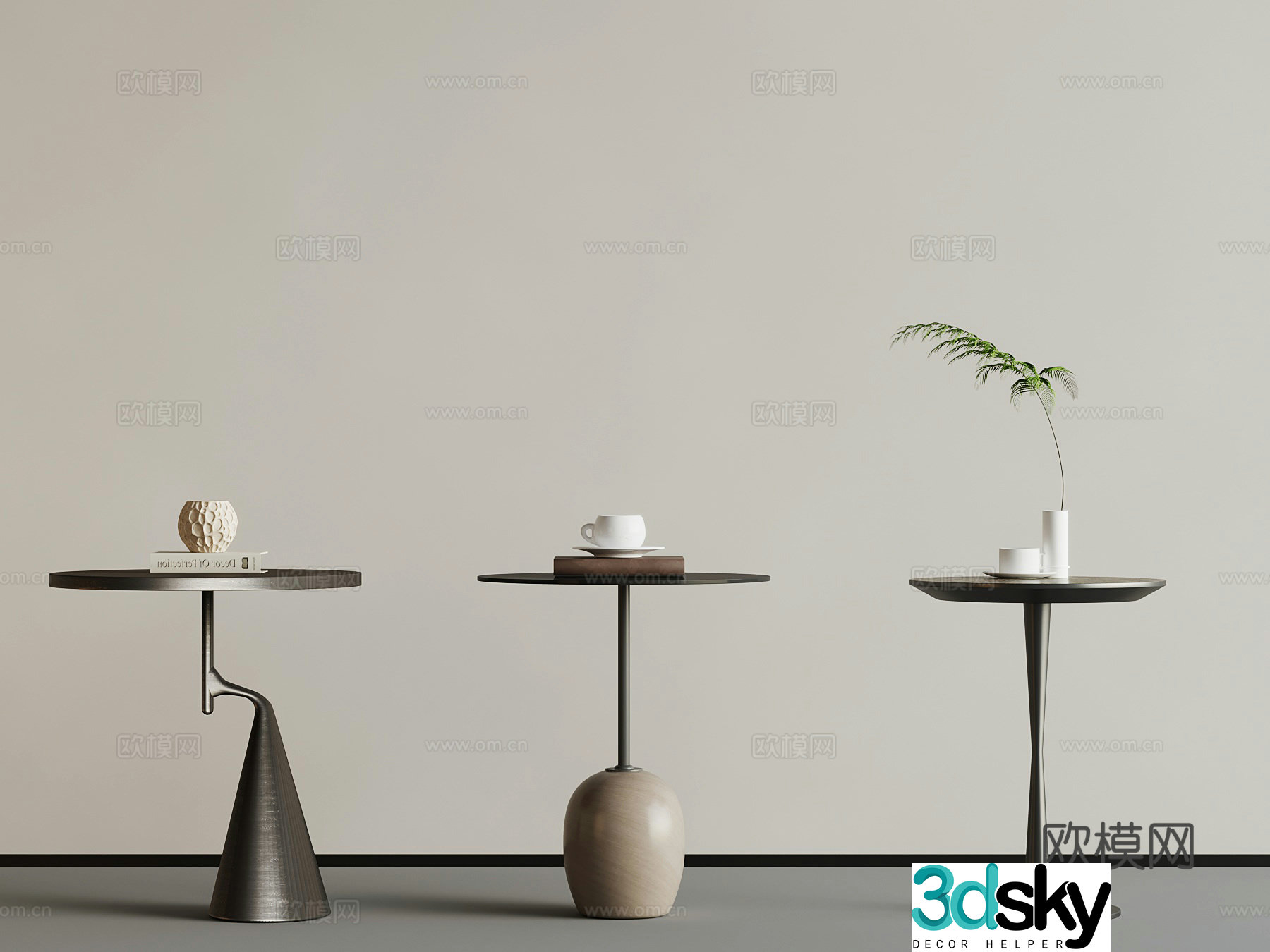Modern side table 3D model
