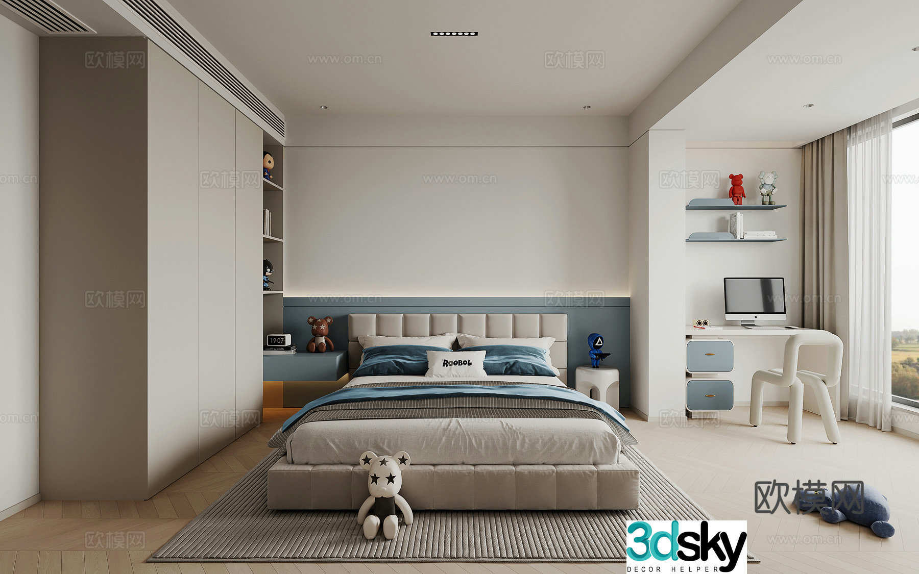 Children’s room boy’s room 3d model