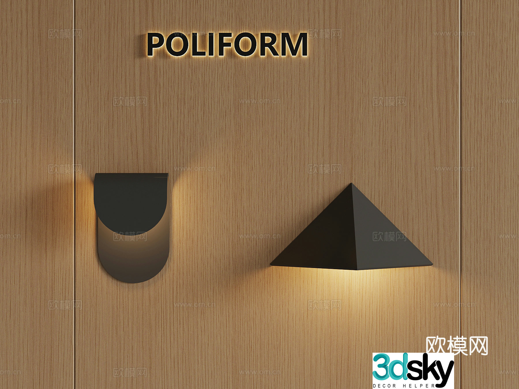 05 Modern wall lamp Creative wall lamp 3d model