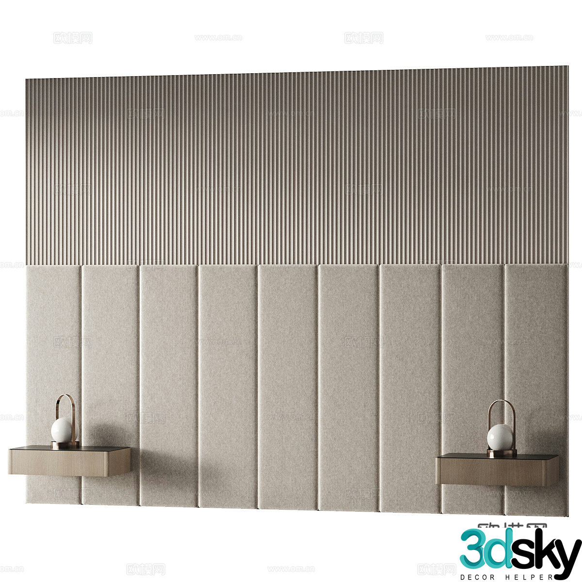 Background wall 3d model