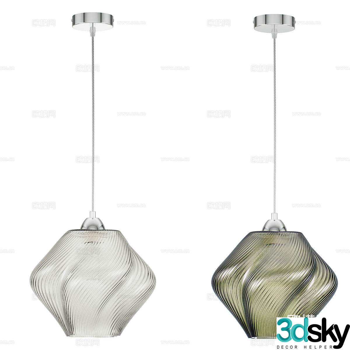 Modern simple chandeliers chandeliers simple chandeliers dining chandeliers living room chandeliers lamps 3D model