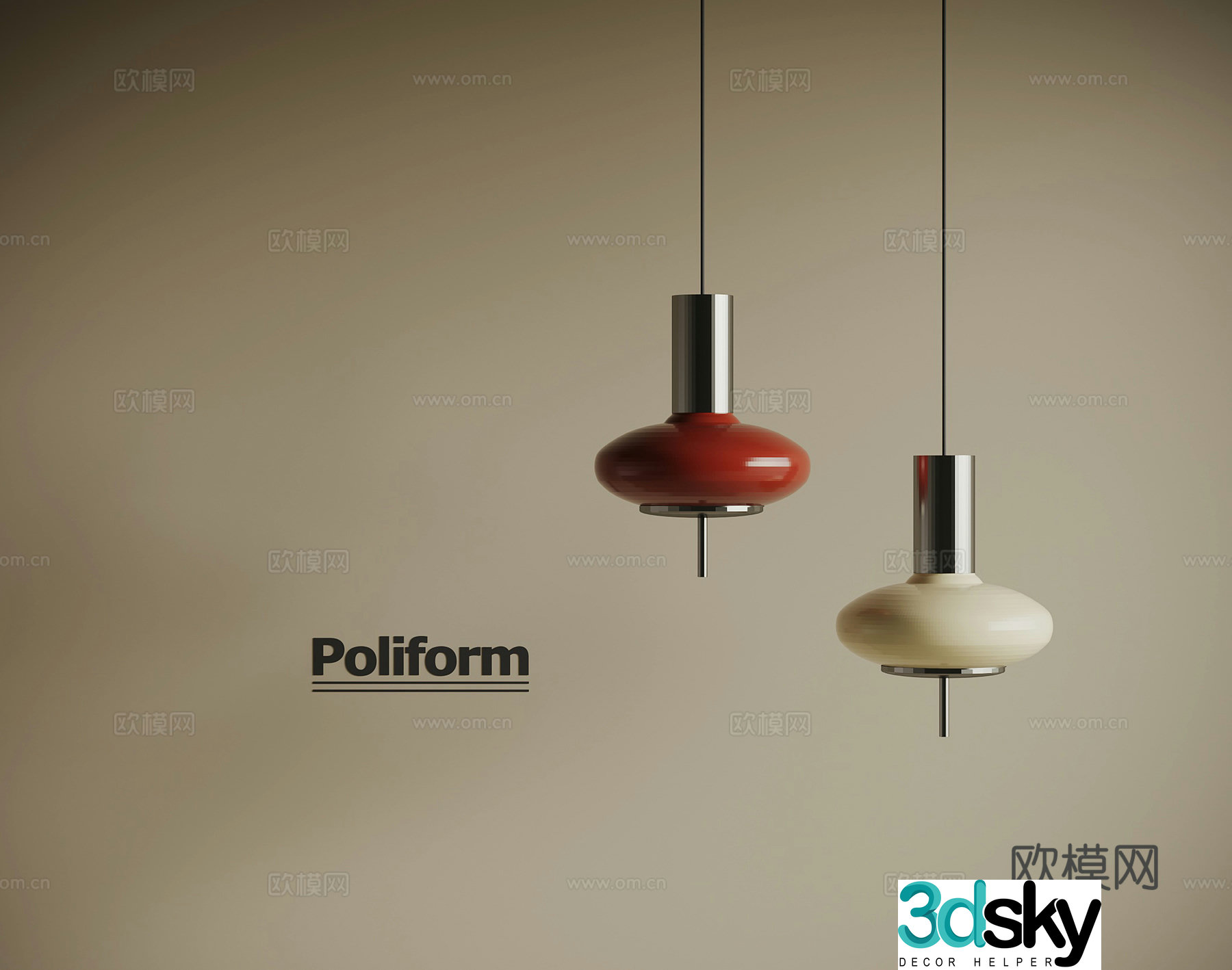 Modern Chandelier Cream Chandelier Small Chandelier 3d Model