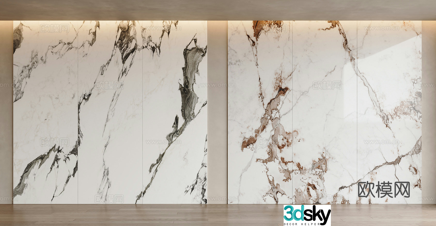 Modern marble background wall marble stone background wall stone slab background wall white marble 3d model