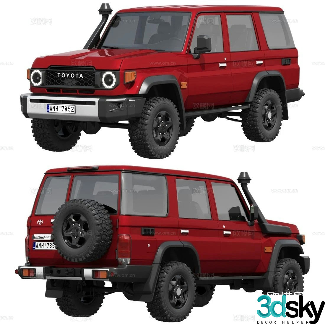 off road vehicle 3d model