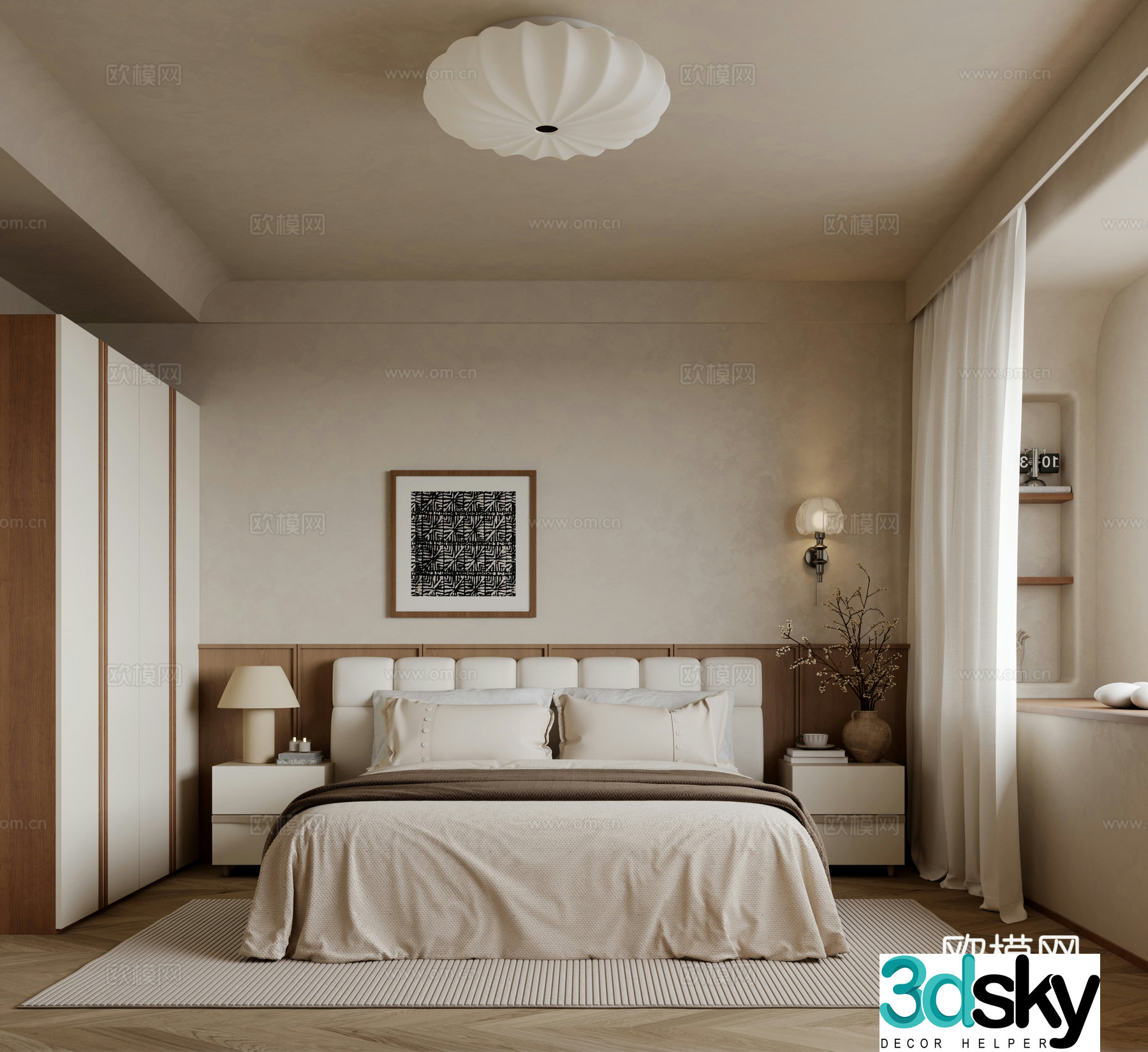 Wasabi bedroom 3d model